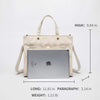 Simple and elegant portable messenger bag fashion canvas bag female bag Japanese and Korean wild senior handbag female
