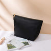 Oxford canvas storage bag vibrato cosmetic bag travel toilet bag convenient liner bag large (Black)