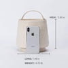 High sense canvas bucket bag women small fresh wild portable diagonal small bag women