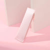 Simple triangle leather pencil bag male and female large capacity student stationery bag makeup powder brush pen bag