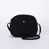 Small Purse Fashion Satchel for Women Cotton Canvas Top zip Crossbody Bag Saddle Shoulder Bag with Long Adjustable Strap (Black)