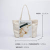 Canvas women bag ins wind summer wild niche women bag fashion soft shoulder portable tote bag (Beige)
