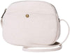 Crossbody Purse Causual Small Round Circular Satchel Bag for Women Girls Ladies Mini Canvas Cross Body Purse Round Handbag Shoulder Purse Tote (Beige)