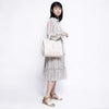 Simple and elegant portable messenger bag fashion canvas bag female bag Japanese and Korean wild senior handbag female