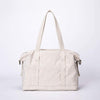 Bonston Design Canvas Tote Large Capacity Travel Beach Bag Weekend Tote-Karitco (Beige)