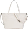 Canvas Laptop Tote Bag Laptop Zip Convertible Shoulder Bag Lunch Bag Weekender Tote handbag for Women -Karitco (Beige)
