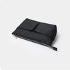 Simple waterproof cosmetic bag portable washing storage bag lined liner bag storage inner support bag in the bag (Black)