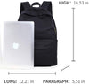 Durable Laptop Backpack,Lightweight Backpack for Outdoor,School,Travelling-Karitco (Black) (Beige)