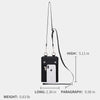 New trendy brand vertical section simple fashion casual nylon messenger bag male mobile phone bag