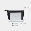 Simple waterproof cosmetic bag portable washing storage bag lined liner bag storage inner support bag in the bag (Black)