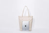 Karitco Womens Basic Canvas Tote Bag Beach Bag With Top Handles