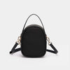 Nylon Messenger Bag Women's Bag Waterproof Multilayer Women's Bag Casual Lightweight Simple Handbag (Black)