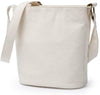Canvas bag new tide net red personality spring and summer models fashion high-grade sense popular crossbody bucket bag female (Beige)