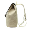 Karitco Cotton Canvas with Leather Casual Rucksack (Beige)