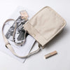 White canvas bag simple wild messenger bag ins shoulder Japanese girl small square bag
