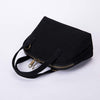 Medium Double Zipper Seashell Purse Cross Body or Handbag Shoulder Purse with Phone Pocket-Karitco (Black)