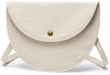 Canvas semicircle crescent handbag mobile phone bag wild fairy bag casual Messenger bag