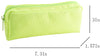 Cheap Zipper Pencil Pouch Pen Bag Canvas Pencil Case Stationary Bag -Karitco (Green)