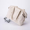 Bonston Design Canvas Tote Large Capacity Travel Beach Bag Weekend Tote-Karitco (Beige)