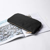 Cosmetic bag female portable fashion simple ins wind super fire Korea travel travel waterproof storage bag (Black)