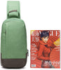 Korean Design Nlyon Sling Bag Travel One Shoulder Chest Daypack With YKK Zipper-Karitco (Green)