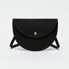 Canvas semicircle crescent handbag mobile phone bag wild fairy bag casual Messenger bag