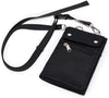 Crossbody Cell Phone Bags Waterproof-Casual Water Resistant Nylon Waist Phone Purse Pouch (Black)
