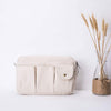 Casual Cloth Clutch Handbag Purse Wallet for Women Lady Party -Karitco (Beige)