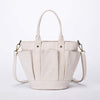Carry All Tote Bag Shopper Tote Handbag Women Weekend Tote Bag with Multi Pockets (Beige)