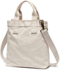 Cotton student canvas bag female portable small fresh slanting vertical simple tote bag