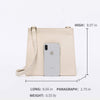 Western style small bag white canvas literary handbags Mori shoulder shoulder small square bag
