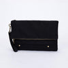 Popular Evening Bags Purse Envelop Clutch Chain Shoulder Womens Wristlet Handbag Foldover Pouch (Black)