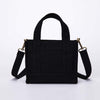 Canvas Womens Handbags Crossbody Bag Trendy Design Casual Shopper Satchel Bag -Karitco(Black)
