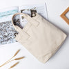Cotton student canvas bag female portable small fresh slanting vertical simple tote bag