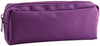 Multi Color Zipper Pencil Pouch Pen Bag Canvas Pencil Case Stationary Bag -Karitco (Purple)