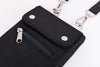 Crossbody Cell Phone Bags Waterproof-Casual Water Resistant Nylon Waist Phone Purse Pouch (Black)