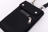 Crossbody Cell Phone Bags Waterproof-Casual Water Resistant Nylon Waist Phone Purse Pouch (Black)