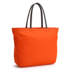 Karitco Plain Waterproof Nylon Tote with Top Handles (Orange)