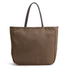 Karitco Plain Waterproof Nylon Tote with Top Handles (Light Coffee)