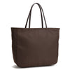 Karitco Plain Waterproof Nylon Tote with Top Handles (Dark Brown)