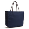 Karitco Plain Waterproof Nylon Tote with Top Handles (Navy Blue)