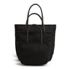 Karitco Plain Waterproof Nylon Tote with Top Handles (Black)